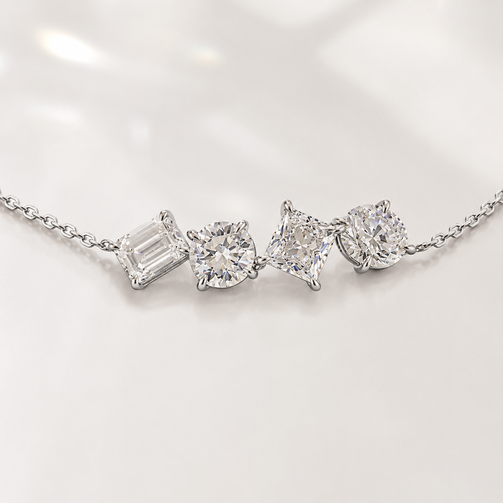 14K White Gold Diamond Bracelet (2.55g)