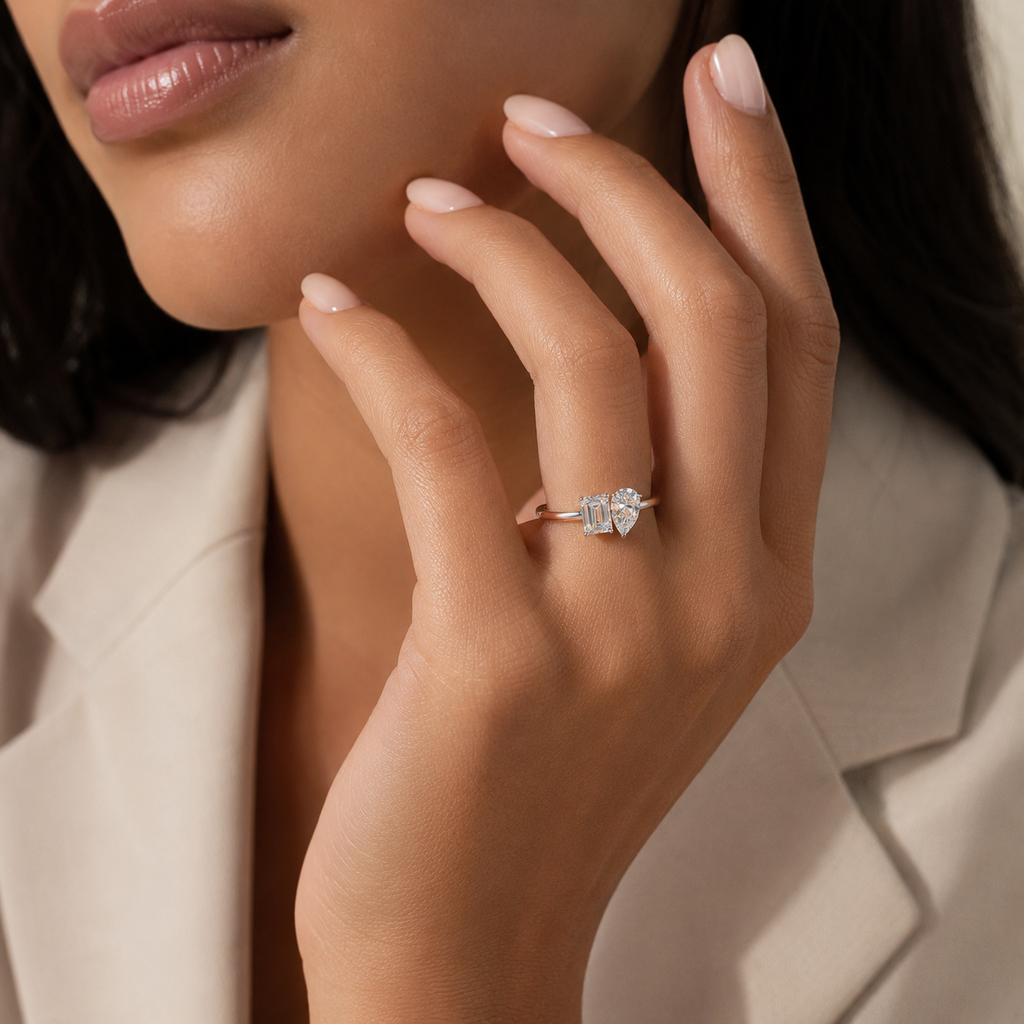 18K White Gold Multi-Stone Diamond Ring（2.77 Carat）