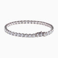 18K White Gold Round Diamond Tennis Bracelet（0.20ct each）