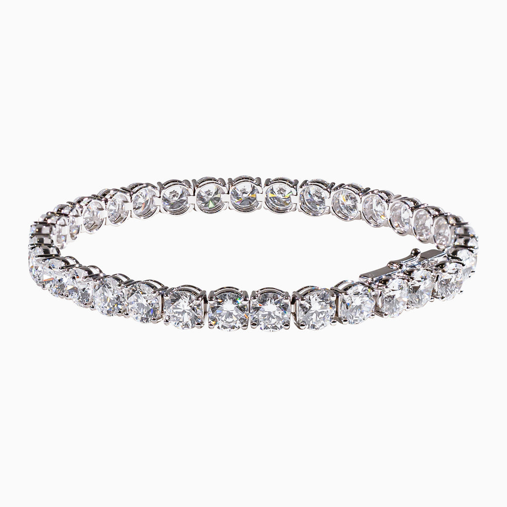 18K White Gold Diamond Eternity Bracelet(0.50ct each)