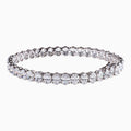 18K White Gold Oval Diamond Tennis Bracelet（0.30 ct）