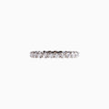 18K White Gold Round Diamond Ring(0.05 ct Each)