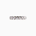 18K White Gold Round Diamond Ring(0.20 ct Each)