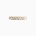 18K Yellow Gold Emerald-Cut Multi-Stone Diamond Ring