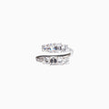 18K White Gold Emerald-Cut Multi-Stone Diamond Ring