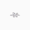 18K White Gold Marquise Diamond Multi-Stone Ring