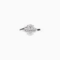 18K White Gold Oval Diamond Multi-Stone Ring(2.05 ct)