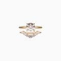 18K Yellow Gold Round Diamond Stackable Ring (2 Carats)