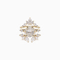 18K Yellow Gold Oval Diamond Stackable Ring (2.07 Carats)