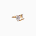 14K Yellow Gold Pear-Shaped Diamond Ring