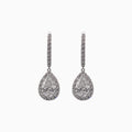 14K White Gold Pear-Shaped Diamond Earrings